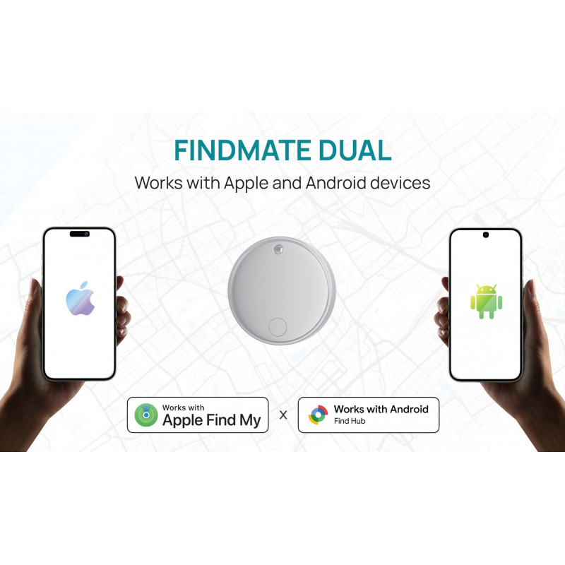 XD Design FindMate Dual RCS meklēšanas atzīme P301.6203, Apple Find My un Android Find Hub, IPX5