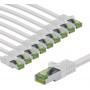 Goobay 69789 CAT 8.1 Ethernet kabelis ar GHMT sertifikātu, S/FTP (PiMF), 5 m, balts (10 gab.)