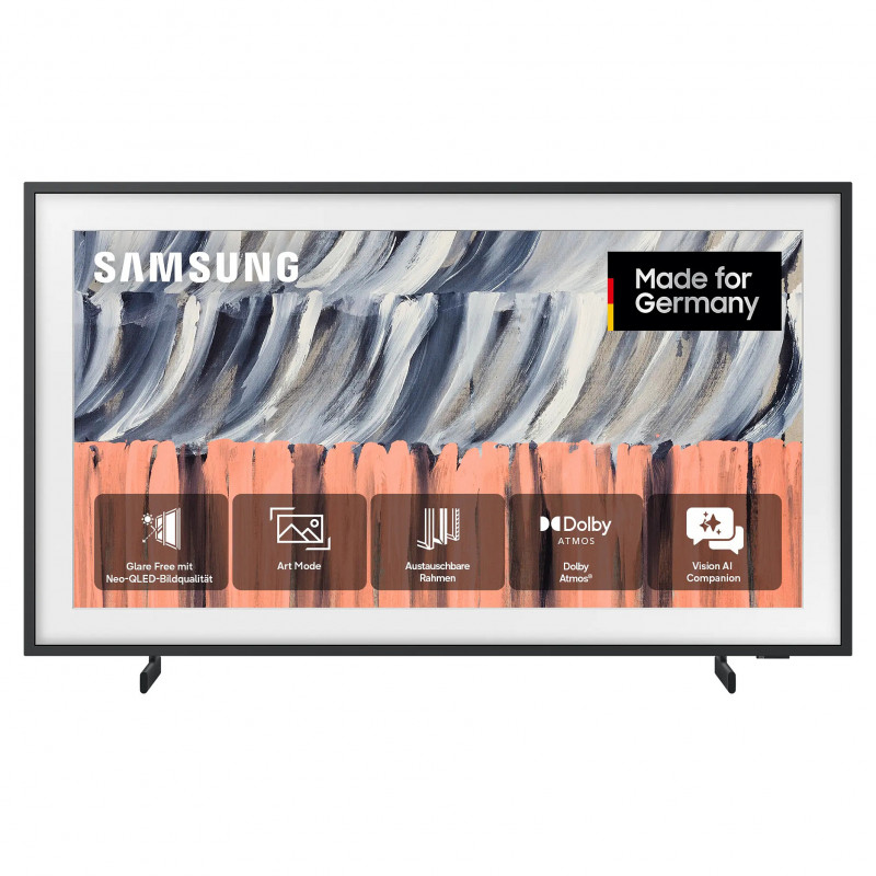 Samsung GQ43LS03HEUXZG The Frame QLED Smart TV televizors 43 collu, 4K UHD, melnā krāsā