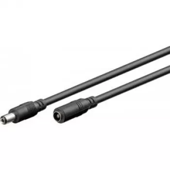 Goobay 71399 DC pagarinātāja vads, 3 m, melns, DC spraudņi 5,5 x 2,1 mm