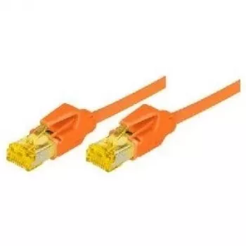Tecline Cat 6A S/FTP (S-STP) savienojuma kabelis, RJ-45 uz RJ-45, 0,5 m, oranžs