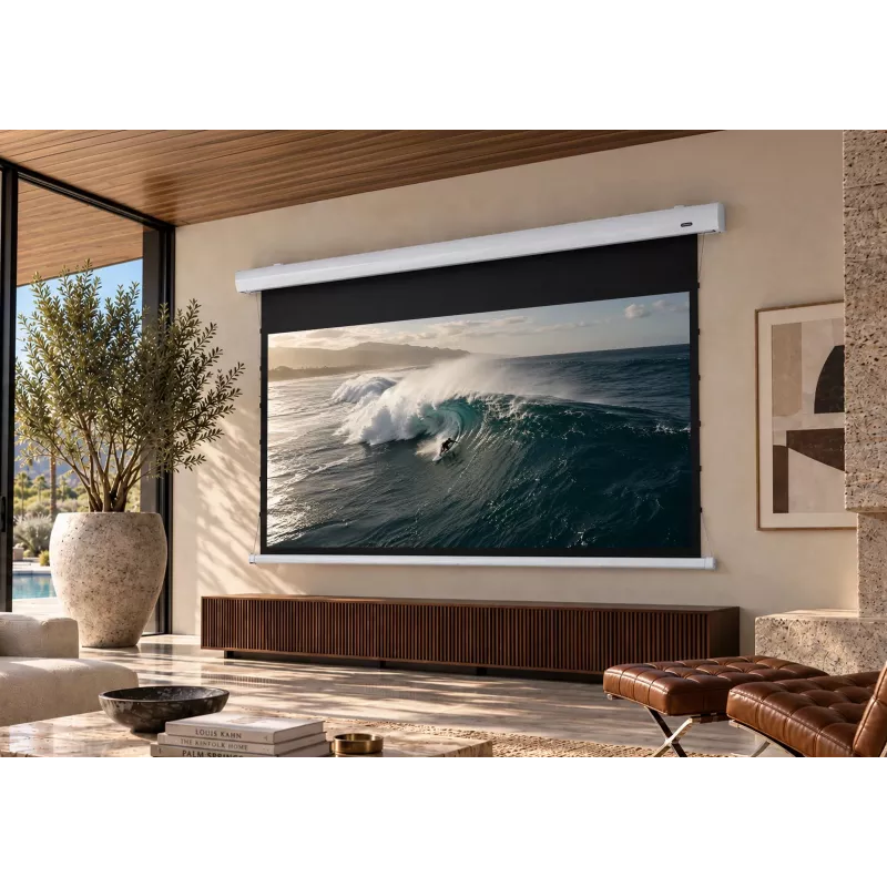 celexon HomeCinema Tension 90 MWHT elektriskais projektora ekrāns, 228,6 cm