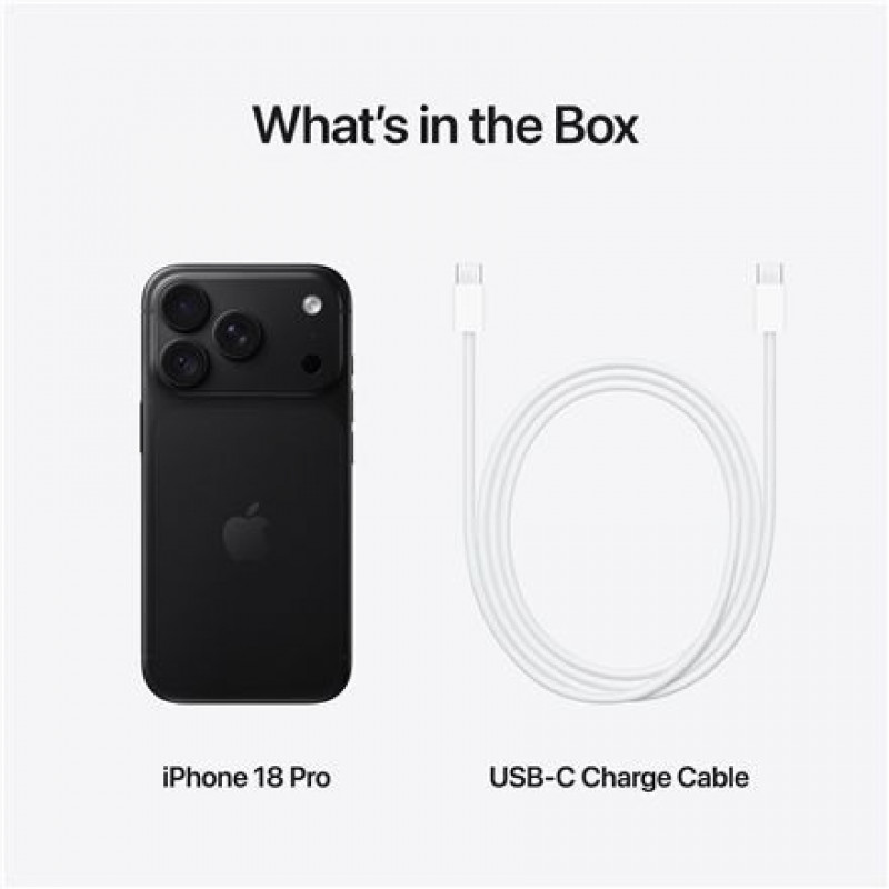 Viedtālrunis Apple iPhone 18 Pro, 256 GB, JP eSIM, melns