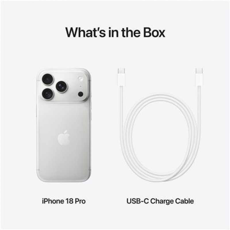 Viedtālrunis Apple iPhone 18 Pro, 256 GB, JP eSIM, sudrabains