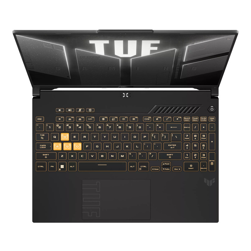 ASUS TUF Gaming F16 FX607VJR-TU305W portatīvais dators, Intel Core 5 205H, 16 GB DDR5, 512 GB SSD, GeForce RTX 3050 6 GB, Windows 11 Home, tastatūra US International, pelēks