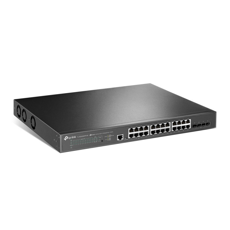 TP-Link JetStream TL-SG3428XPP-M2 pārvaldāms L2+ tīkla slēdzis ar PoE, 2,5G Ethernet, 1U, melns