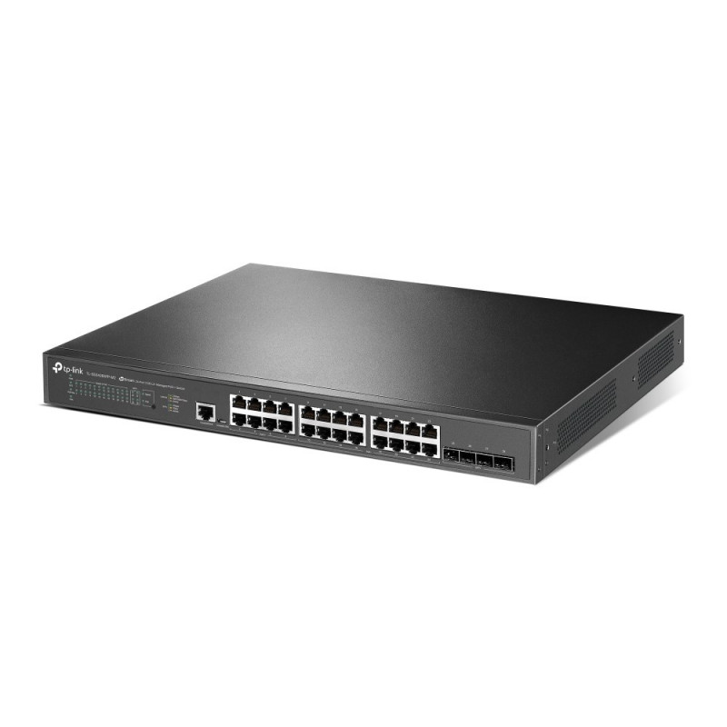 TP-Link JetStream TL-SG3428XPP-M2 pārvaldāms L2+ tīkla slēdzis ar PoE, 2,5G Ethernet, 1U, melns