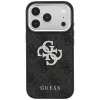 Guess GUE005499 4G & Big Strass Logo aizsargvāciņš iPhone 18 Pro / 17 Pro, melns