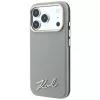 Karl Lagerfeld Saffiano Small Script Metal Logo MagSafe aizsargvāciņš iPhone 18 Pro / 17 Pro, bēšs