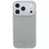 Karl Lagerfeld Saffiano Small Script Metal Logo MagSafe aizsargvāciņš iPhone 18 Pro / 17 Pro, bēšs