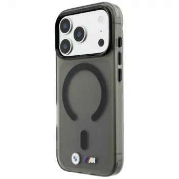 BMW M IML Frosted Metal Logo & Trims MagSafe tālruņa apvalks iPhone 18 Pro Max / 17 Pro Max, melns