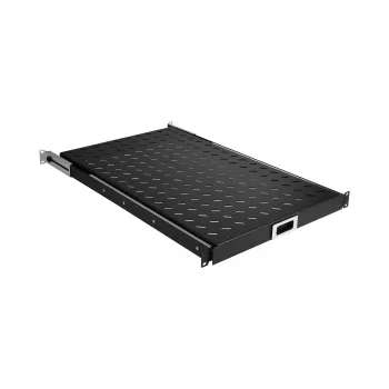 EFB Elektronik 691651ATS.12 izvelkams plaukts 19″ statnei, 1U, tumši melnā krāsā RAL 9005