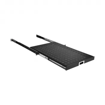 EFB Elektronik 691651ATS.12 izvelkams plaukts 19″ statnei, 1U, tumši melnā krāsā RAL 9005