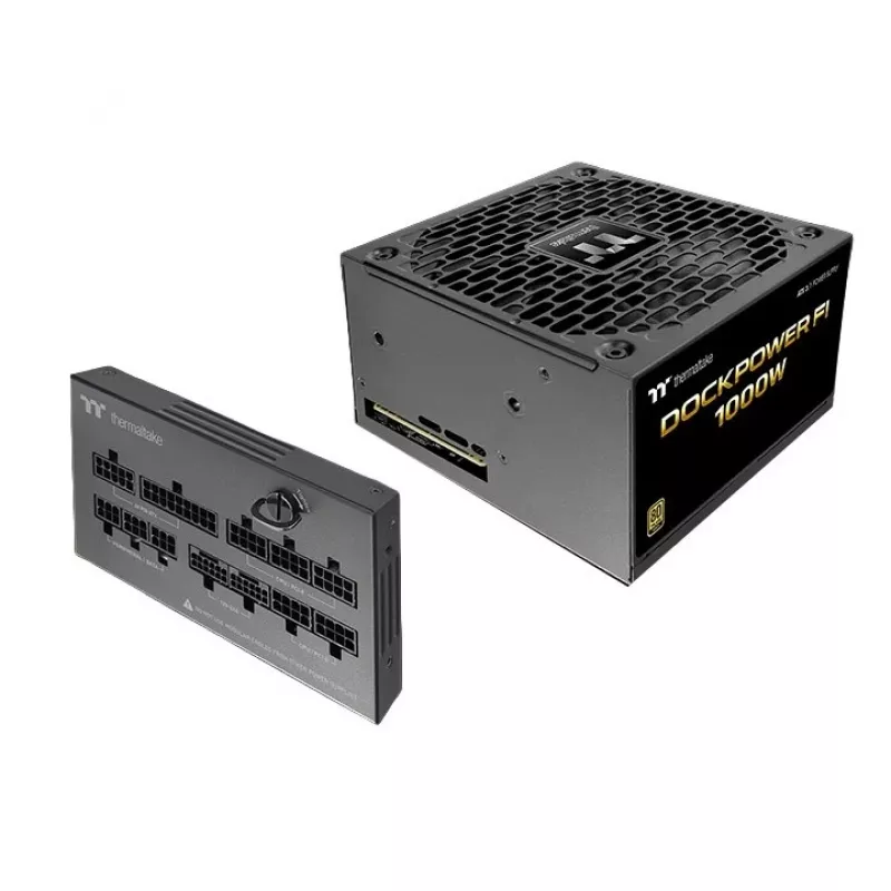 Thermaltake Dockpower FI 1000W datora barošanas bloks, 80 PLUS Gold, modulārs, melnā krāsā