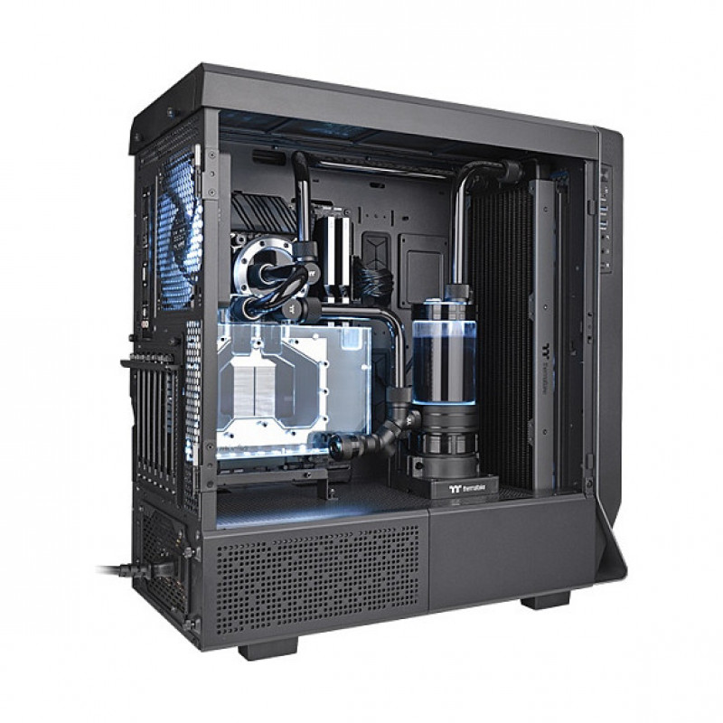 Thermaltake Pacific SR280 Slim Radiator DIY LCS radiators, melnā krāsā, CL-W381-CU00BL-A