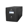 Alantec AP-BK1000-02 nepārtrauktās barošanas avots UPS 1000VA/600W, vertikāls korpuss, LCD, 4×CEE 7/3, USB, 2×7Ah VRLA baterijas