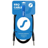 SSQ JMPJMP6 SS-1450 audio kabelis ar mono jack spraudņiem, 6 m, melns