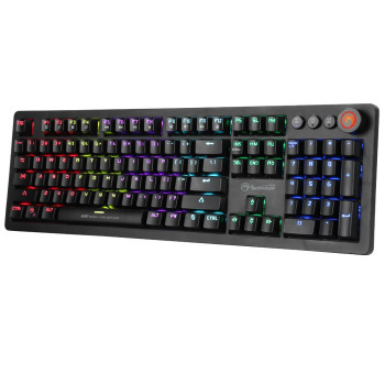 Marvo KG917 mehāniskā spēļu tastatūra, US izkārtojums, RGB, Jixian Blue slēdži, USB, melna
