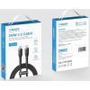 Veger CC03 USB-C uz USB-C vads, PD 48 V 5 A 240 W, 1,5 m, melns