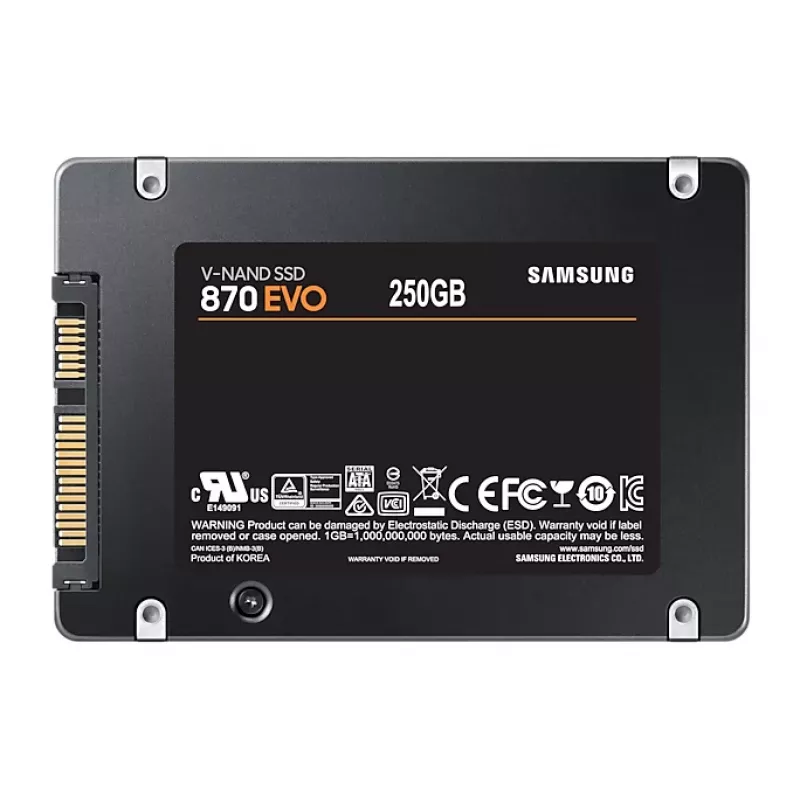 Samsung 870 EVO 250 GB 2,5″ SATA SSD cietvielu disks, MZ-77E250BW