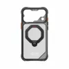 Skinarma Saturn Skin000485 apvalks ar MagSafe un RotatingKick Stand, paredzēts iPhone 18 Pro Max / 17 Pro Max, melns