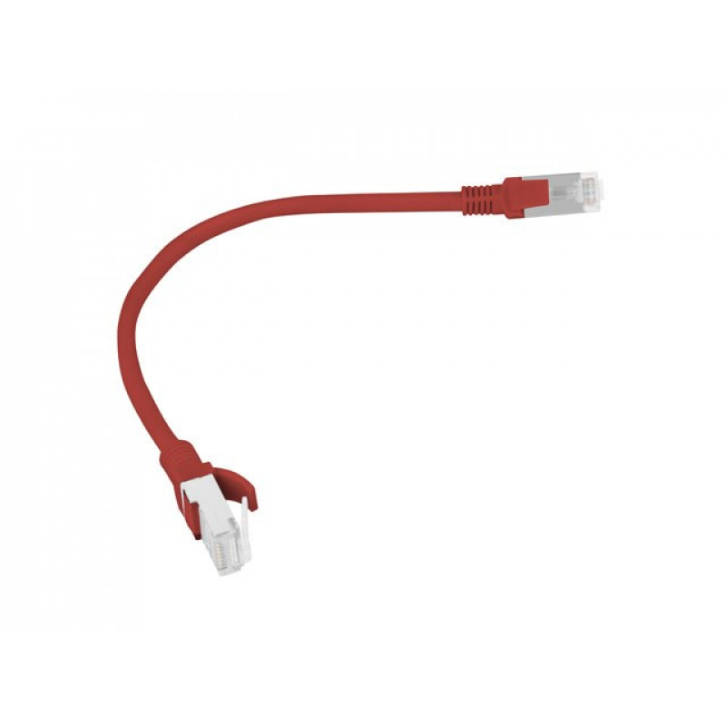 Lanberg PCU6-10CC-0025-R tīkla kabelis RJ45 Cat.6 U/UTP, 0,25 m, sarkans