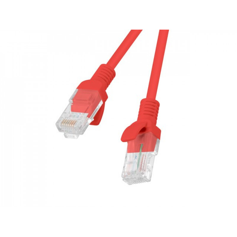 Lanberg PCU6-10CC-0025-R tīkla kabelis RJ45 Cat.6 U/UTP, 0,25 m, sarkans