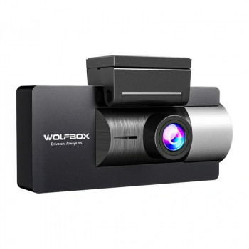 Videoreģistrators WOLFBOX i17: 4K priekšējā + 2,5K aizmugurējā + 1080p salona kamera, Wi-Fi, 64 GB
