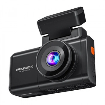Videoreģistrators WOLFBOX X3: 2,5K priekšējā + 1080p aizmugurējā kamera, Wi-Fi, 64 GB