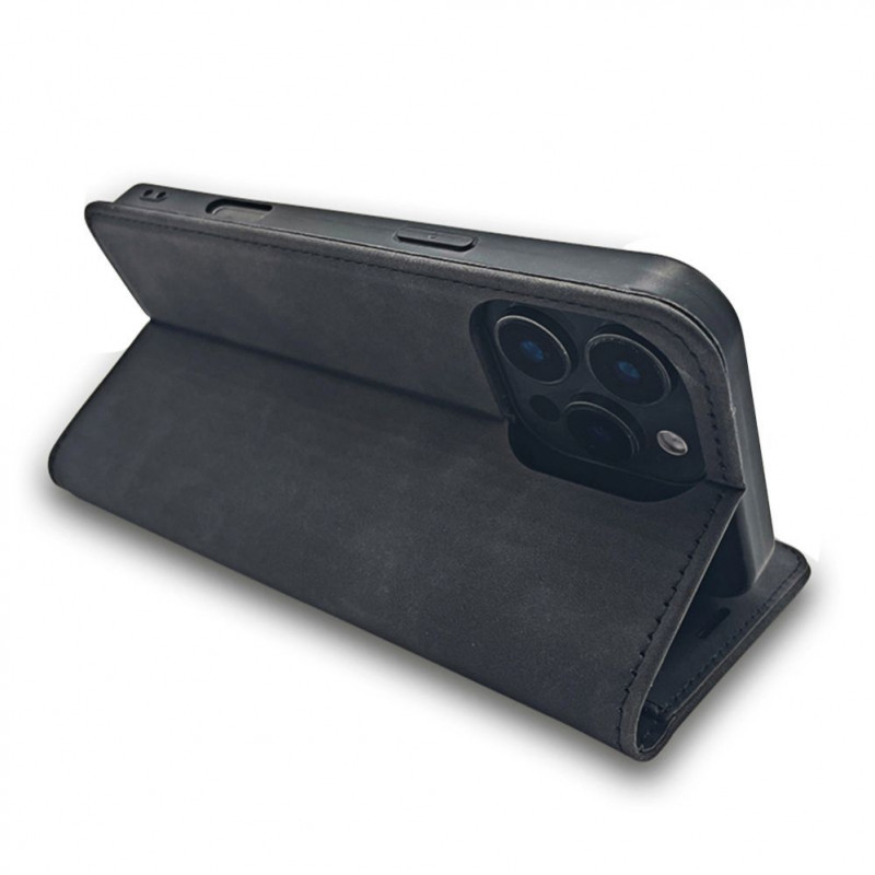 TFO Smart Suede telefona vāciņš iPhone 17 Pro Max 6,9 / iPhone 18 Pro Max 6,9, melns