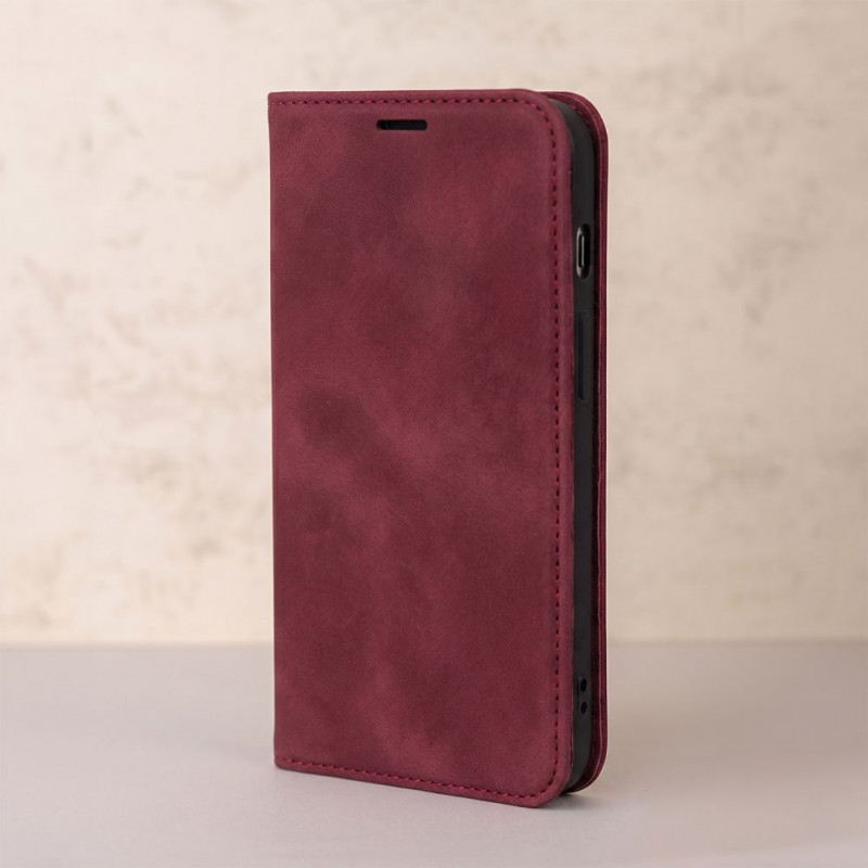 TFO Smart Suede telefona vāciņš iPhone 17 Pro Max 6,9 / iPhone 18 Pro Max 6,9, bordo