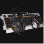 Marvo CM303 CZ komplekts: tastatūra, austiņas un pele, sudraba