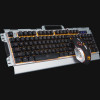 Marvo CM303 CZ komplekts: tastatūra, austiņas un pele, sudraba