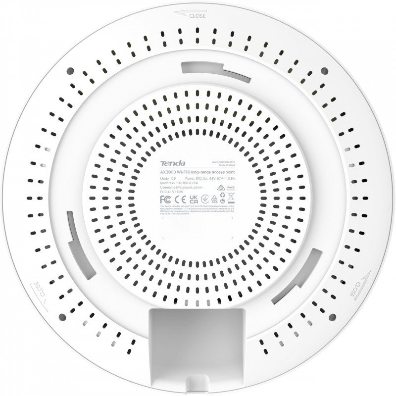Tenda i29 bezvadu piekļuves punkts, Wi-Fi 6 AX3000, PoE