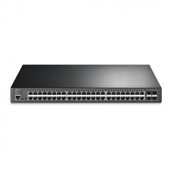 TP-Link JetStream TL-SG3452P pārvaldāms L2/L3 tīkla slēdzis, Gigabit Ethernet, PoE, 1U, melns