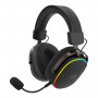 Redragon FURY WRS H831 melnas bezvadu spēļu austiņas ar mikrofonu