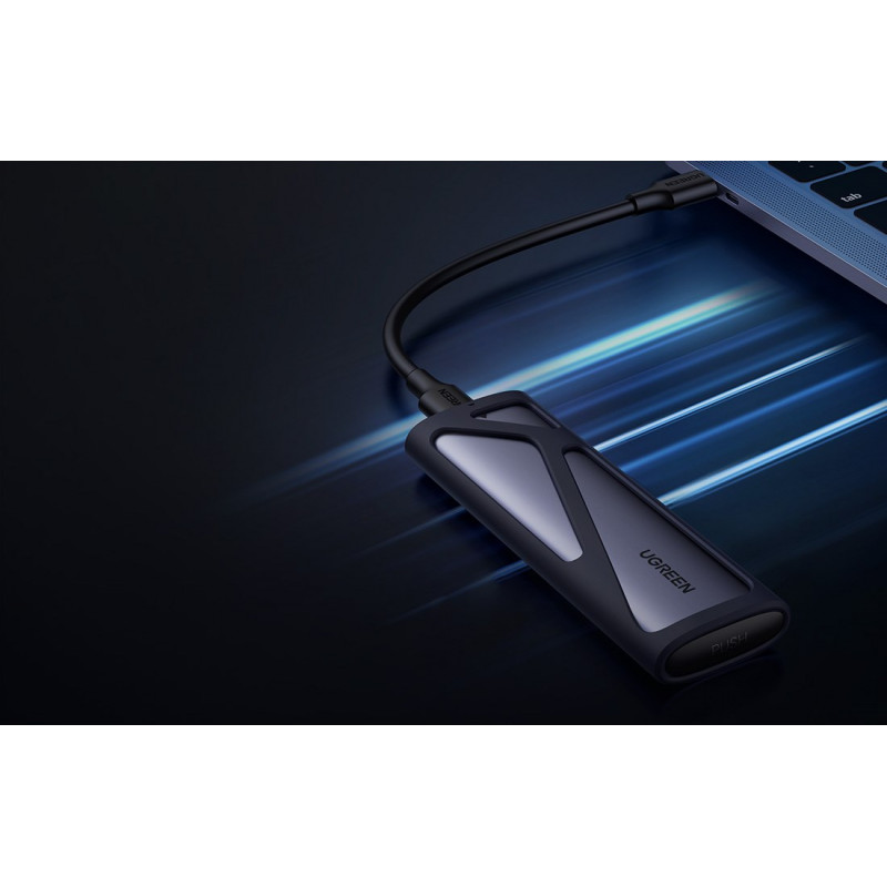 Ugreen CM400 90264 ārējais M.2 SSD korpuss, USB 3.2 Gen 2, pelēks