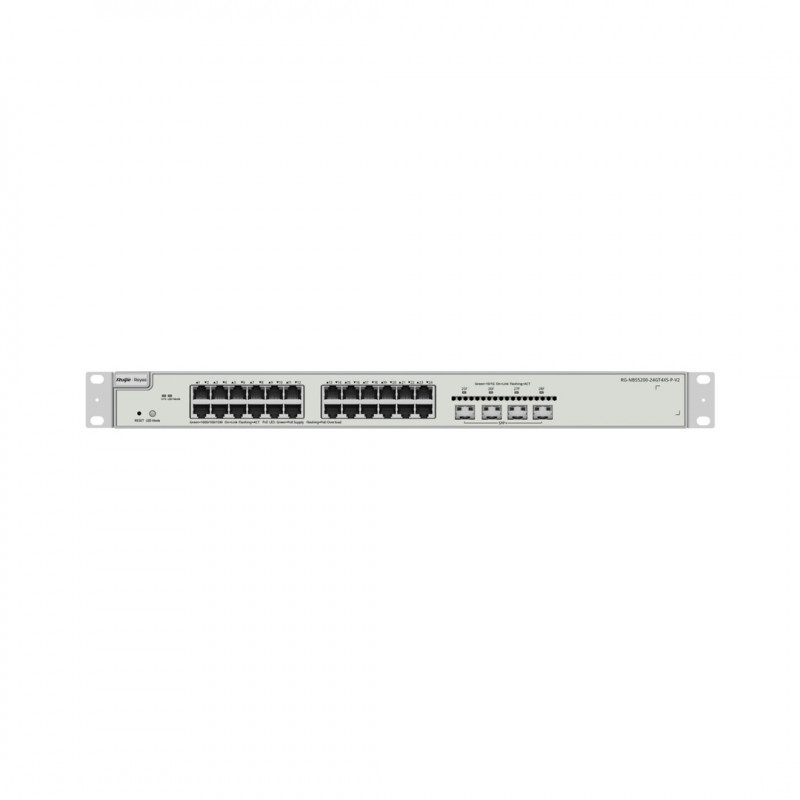 Reyee RG-NBS5200-24GT4XS-P-V2 pārvaldāms PoE slēdzis, 24 porti un 4x SFP+