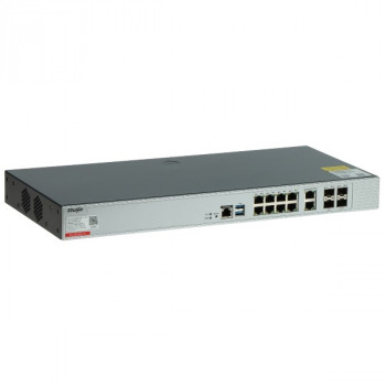 Ruijie RG-WS6012-L slēdzis un tīkla kontrolieris, 8 porti + 2x Uplink + 2x SFP + 2x SFP+