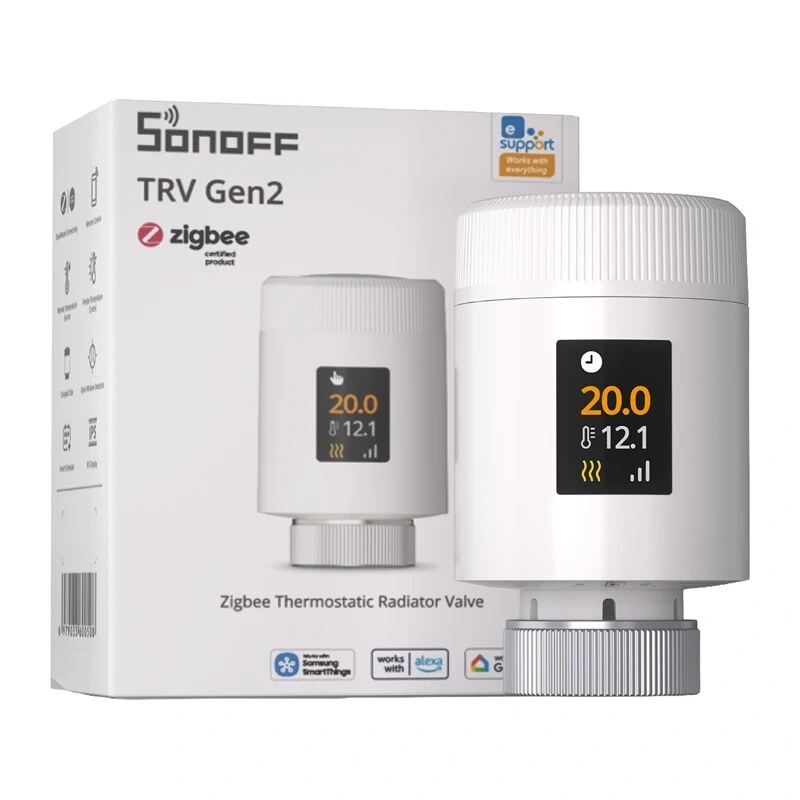 Sonoff TRV Gen2 (TRV-ZBT) Zigbee radiatora termostata galva