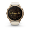 Garmin Fenix 9 Pro 010-04335-26 viedpulkstenis, 43 mm, titāns Autumn Gold krāsā, krēmkrāsas/pelēka silikona siksniņa