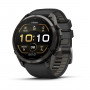 Garmin Fenix 9 Pro 010-04337-16 viedpulkstenis (51 mm), titāna korpuss Carbon Gray DLC, melna/pelēka silikona siksniņa
