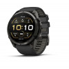 Garmin Fenix 9 Pro 010-04337-16 viedpulkstenis (51 mm), titāna korpuss Carbon Gray DLC, melna/pelēka silikona siksniņa