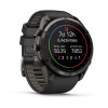 Garmin Fenix 9 Pro 010-04337-16 viedpulkstenis (51 mm), titāna korpuss Carbon Gray DLC, melna/pelēka silikona siksniņa