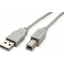 Secomp STANDARD USB 2.0 vads A–B, bēšs, 3 m