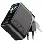 Cellularline TFT Multiport Charger 67 W GaN ātrās uzlādes lādētājs, 2 x USB-C, 1 x USB-A