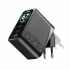 Cellularline TFT Multiport Charger 67 W GaN ātrās uzlādes lādētājs, 2 x USB-C, 1 x USB-A