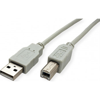 Secomp STANDARD 11.55.3102 USB 2.0 vads, A-B tips, bēšs, 1,8 m