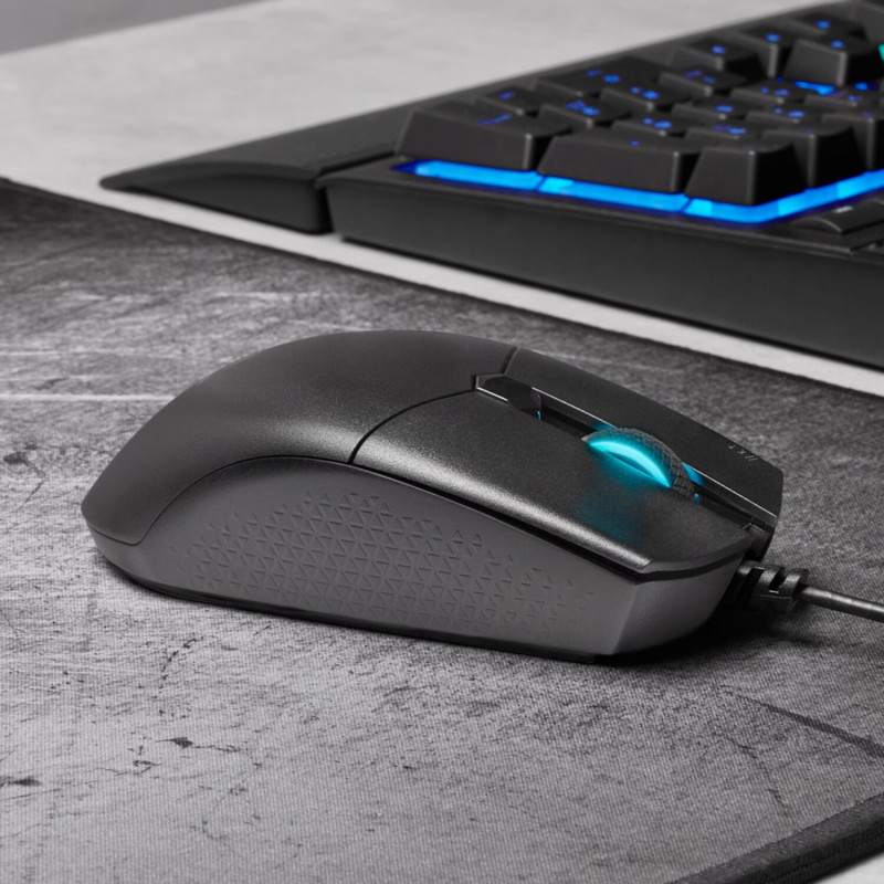Corsair KATAR PRO CH-930C011-AP vadu pele spēlēm, 12 400 DPI, RGB, melna