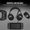 Corsair HS55 Surround CA-9011260-AP vadu austiņas ar mikrofonu spēlēm, Dolby Audio 7.1, oglekļa melnas